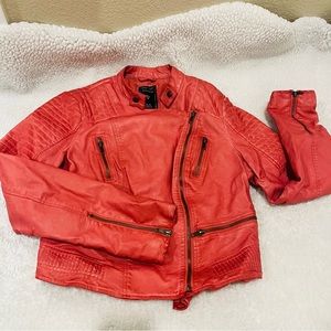Guess leather jacket.
